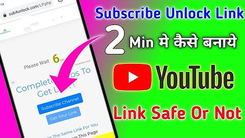 Lock Link Kaise Banaye|How To Create Subscribe To Unlock Link|Unlock