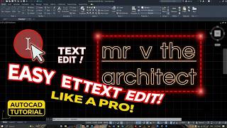 AutoCAD Tutorial: Fix & Edit Text Instantly! #autocad