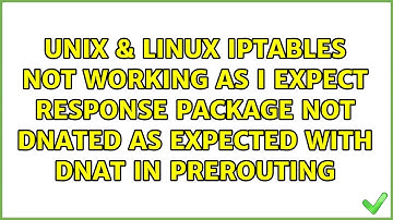 Iptables not working as I expect: response package not DNATed as expected with DNAT in PREROUTING