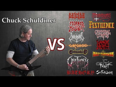 Chuck Schuldiner vs All (Guitar Riffs Battle)