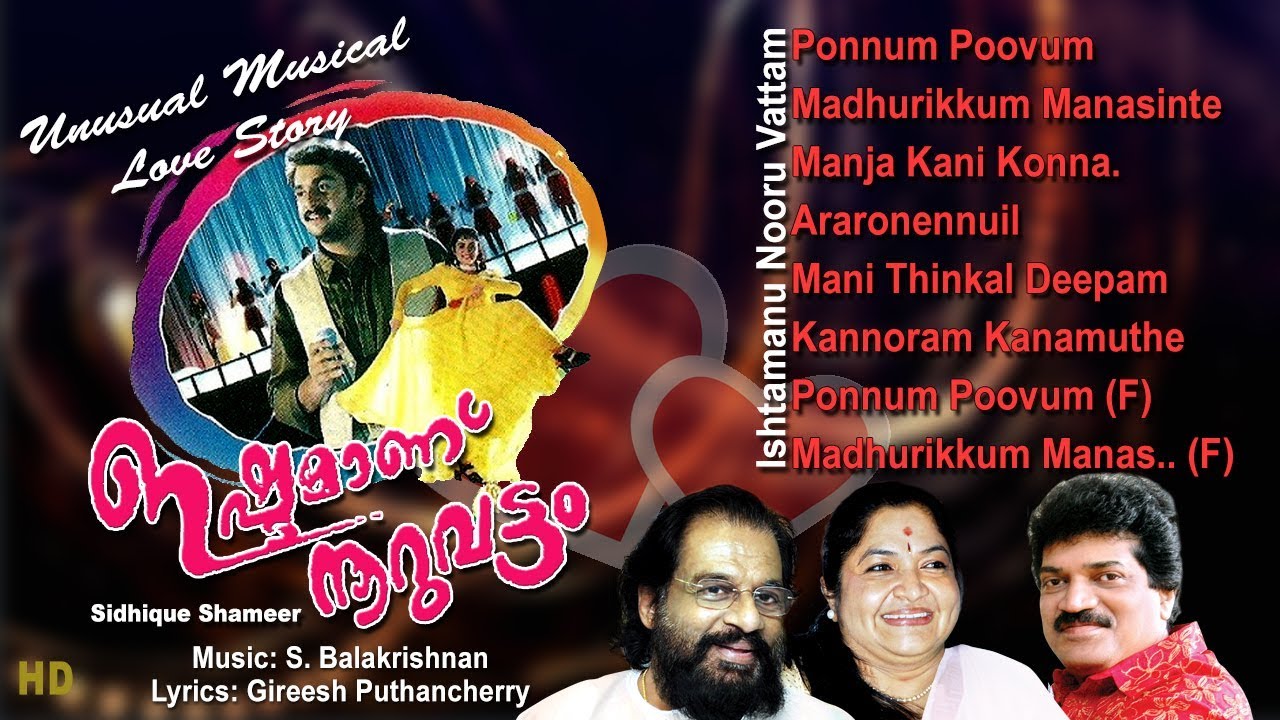 Ishtamanu Nooru Vattam Malayalam Movie song Audio HD  Yesudas  SBalakrishnan 
