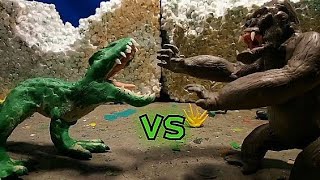 King Kong vs V. rex/Plasticine Animation.