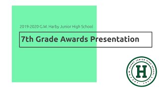 2019-2020 HJH Awards Presentation 7th Grade