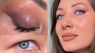 NON-CREASING EYESHADOW TECHNIQUE FOR HOODED EYES