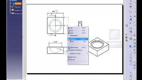 Hiệu chỉnh kích thước và ghi yêu cầu kỹ thuật của bản vẽ 2D trong CATIA