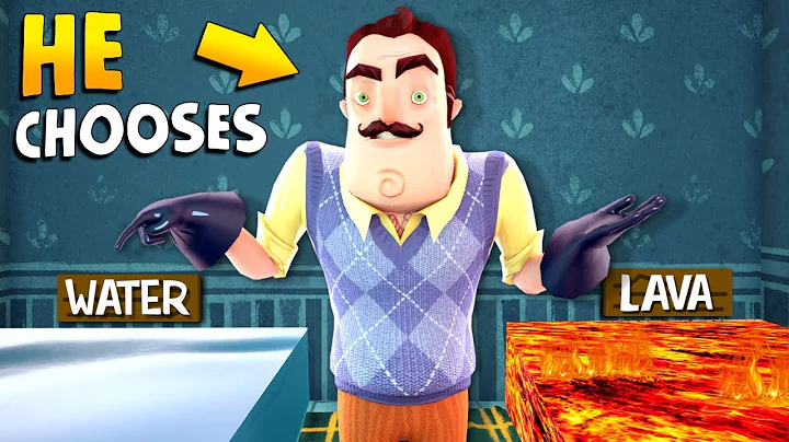 Playing WOULD YOU RATHER with The Neighbor!!! | He...