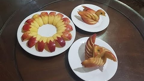 3 cách cắt tỉa táo đơn giản, nhanh, đẹp #cách làm chim thiên nga từ trái táo #cách bổ táo