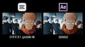 MY CAPCUT VS AFTER EFFECTS | @XenozEdit REMAKE || Jujutsu Kaisen - On The Floor [Edit/AMV]