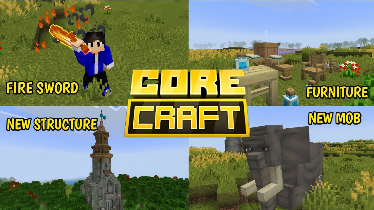 Addon Survival Terbaik Untuk Bedrock - Core Craft - Minecraft Addon ...