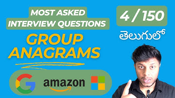 Group Anagrams (LeetCode 49) | Neetcode 4/ 150 | Bharath Chandra (తెలుగు)