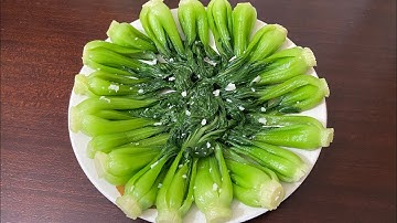 Hai cách làm món cải thìa xào tỏi sốt dầu hào xanh giòn đẹp