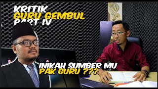 owh ternyata ini sumbernya informasi Guru Gembul.. pantes... - kritik analisis Muhammad Husein Gaza