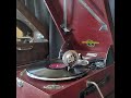 藤山 一郎・佐々木 章 ♪土の戰士♪ 1943年. 1943年 78rpm. Columbia Model No G ー 241 phonograph