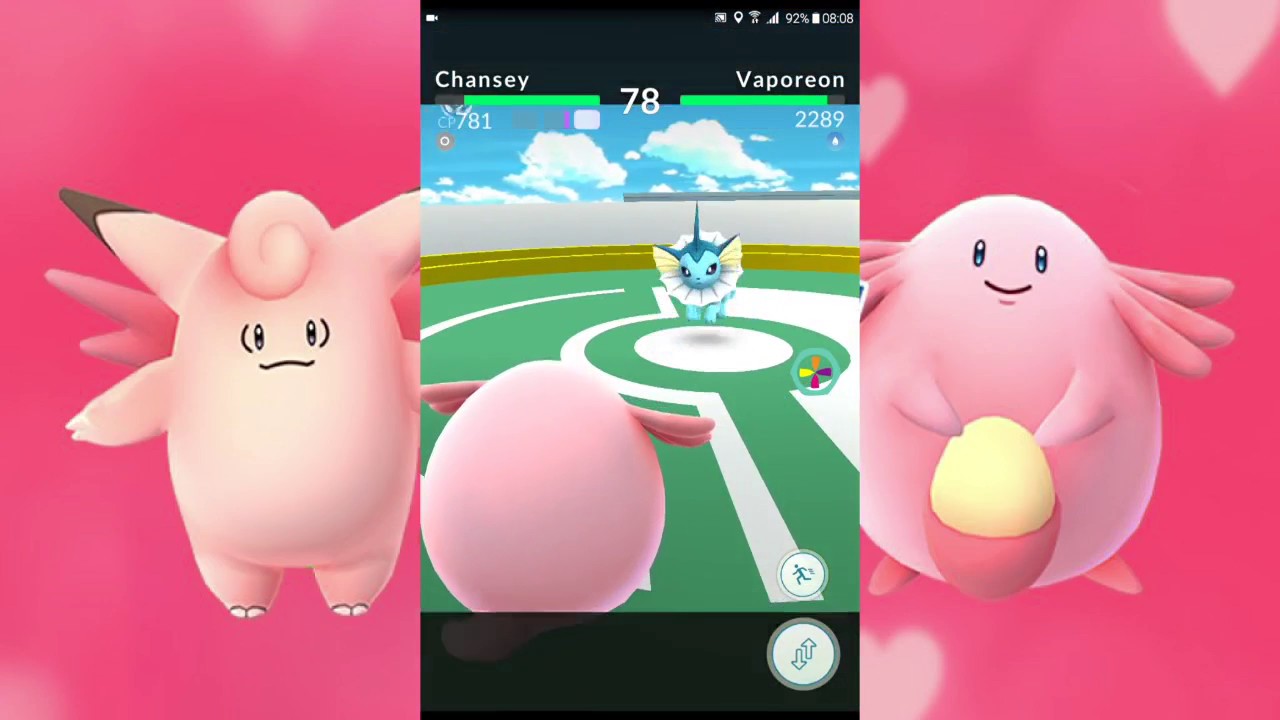 Pokemon GO // Pokemon special valentine, Chansey and Lickitung Moveset ...