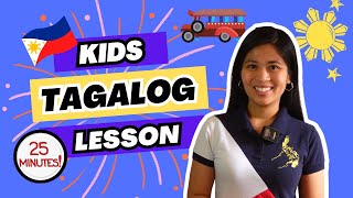 Kids Tagalog Lesson Ep.1 | Introductions, Descriptive Phrases, Response Words, Vocabulary, Fun Facts