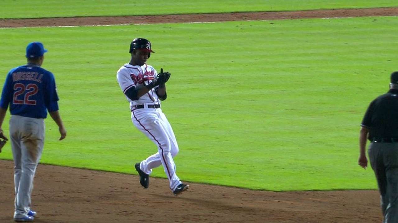 CHC@ATL: Perez's two-run single puts Braves in front