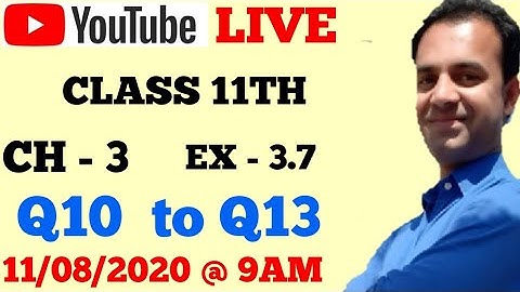 TRIGONOMETRY CLASS 11 MATHS || LIVE CLASS CHAPTER 3 || EXERCISE 3.7