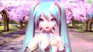 Video thumbnail of "【初音ミク】桜ノ雨 Sakura Rain 【Project Diva Arcade FT】 (Sub Español/English subs)| MP3+Off Vocal"
