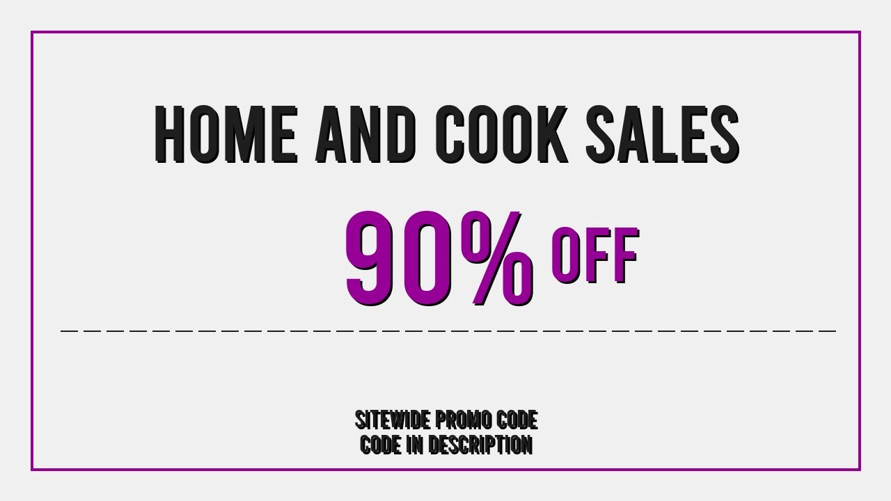 Home and Cook Sales Promo Code 2025 March - YouTube