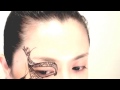 簡単 レースマスク風メイクアップ Simple Masquerade Lace make up mask tutorial Halloween 2014 by和希優美 YouTube