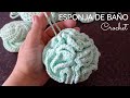 Set de spa a crochet - Esponja de baño
