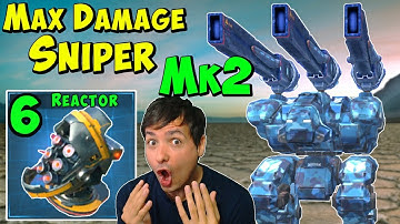 War Robots Deadliest Sniper Mk2 FLUX FURY with Damage Modules Gameplay WR