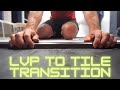 How to diy make your own step up transition strip from lvp to tile floor