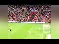 ENGLAND FAN SCORES GOAL WITH A PAPER PLANE