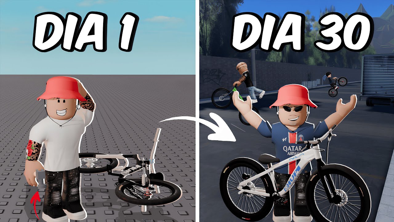 30 DIAS PARA CRIAR UM JOGO DE GRAU DE BIKE!🔨🚲Roblox Rp