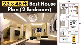 23x46 House Plan | 23x46 Ka Ghar Ka Naksha | 23x46 House Design | 1058 sqft Ghar ka Naksha