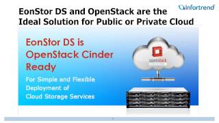 Infortrend is OpenStack Cinder Ready for Cloud