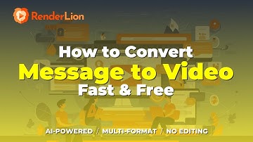Turn Messages into Inspiring Videos in Seconds | RenderLion AI Tutorial