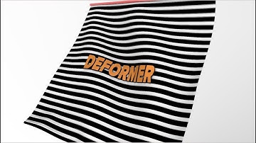 Coding Text Deform with Febric Simulation in Cinema 4D Tutorial