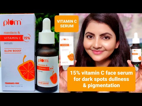 15% vitamin C face serum for dark spots dullness & pigmentation | RARA | plum vitamin C serum review
