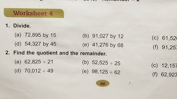 Dav class 4 maths unit 4 worksheet 4 all questions solved