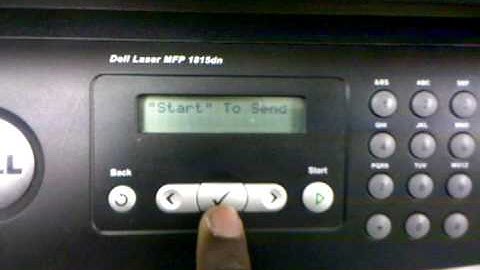 Scan to email via network Dell 1815dn