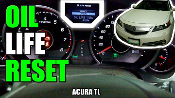 2012 Acura TL Oil Life Reset | 2009-2014