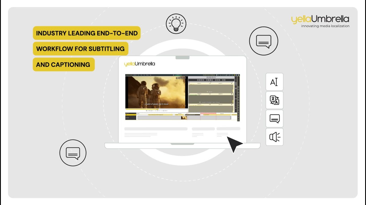 Subtitling and captioning with The Stellar Suite from Yella Umbrella