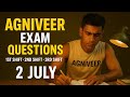 Agniveer Exam 2 July All Shifts Questions | 1st to 4th Shift | Army GD Agniveer Paper Analysis