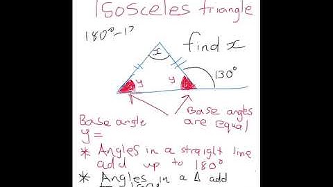 Isosceles triangles : GCSE
