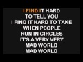 Gary Jules - Mad World (Karaoke)