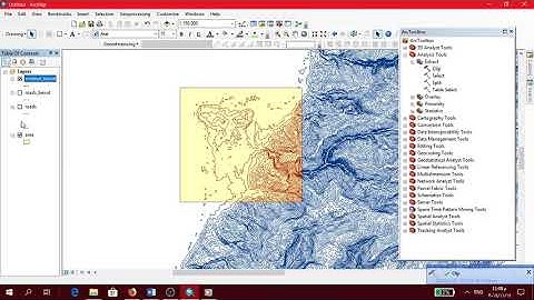 clip  and batch clip contour lines or roads in arc map