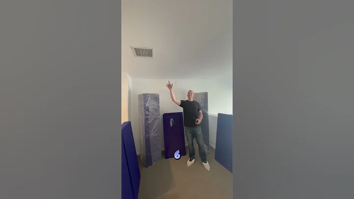 Recording Studio Install Setup with 9 of our 4” & Triangle Purple Bass Traps & A 4’ x 6’ Cloud!