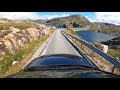 1 norways idyllic roads rooftop pov