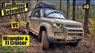 Land Rover Defender vs Wrangler & FJ Gruiser & Patrol