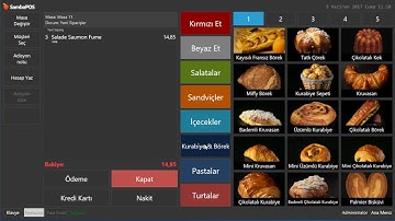 5.1.1 - SambaPOS V5 Masaya Sipariş Nasıl Alınır?