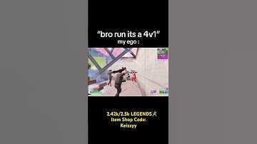 “ITS A 4V1 BRO RUN” My Ego: 😂 Code Keizzyy In Shop🙏🏾 #shorts #fortnite #shortvideo