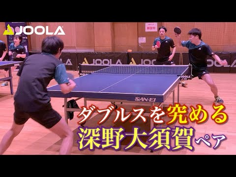 カットマンと攻撃型のダブルス！ハイッッツ！【卓球／ラージボール】