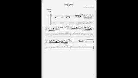 Thumbnail of Allan Holdworth "TDWY" Lick with Tab