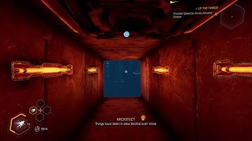 Ghostrunner - The Climb: Picking Up The Pieces: Reach Terminal and Elevator: Level Complete (2020)